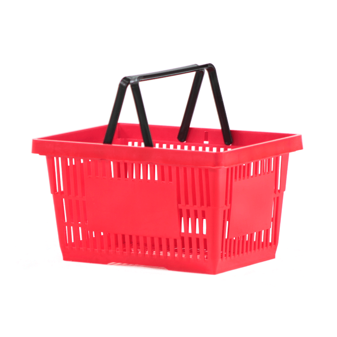 Plastic Hand Basket 28 LT (TR) (RED)