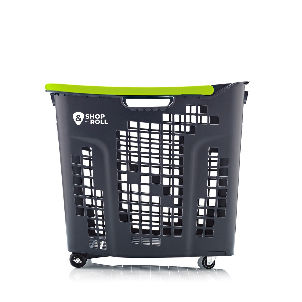 ShopRoll 80L Wheeled Basket in Antrachite